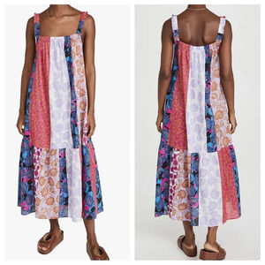 BB Dakota Steve Madden away message midi dress patchwork 22439